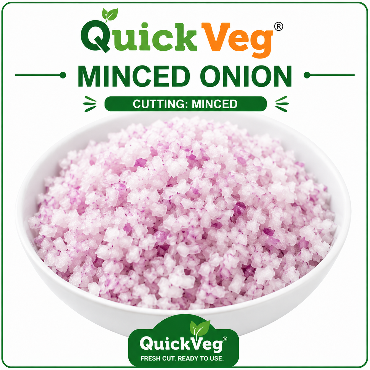 QuickVeg Minced Onion – 500 GM