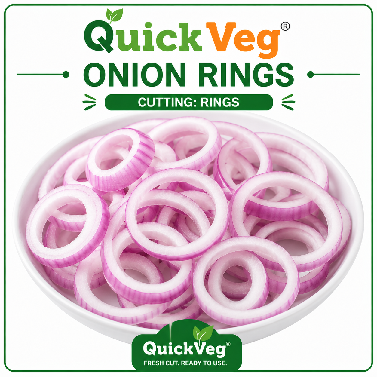QuickVeg Onion Rings – 500 GM
