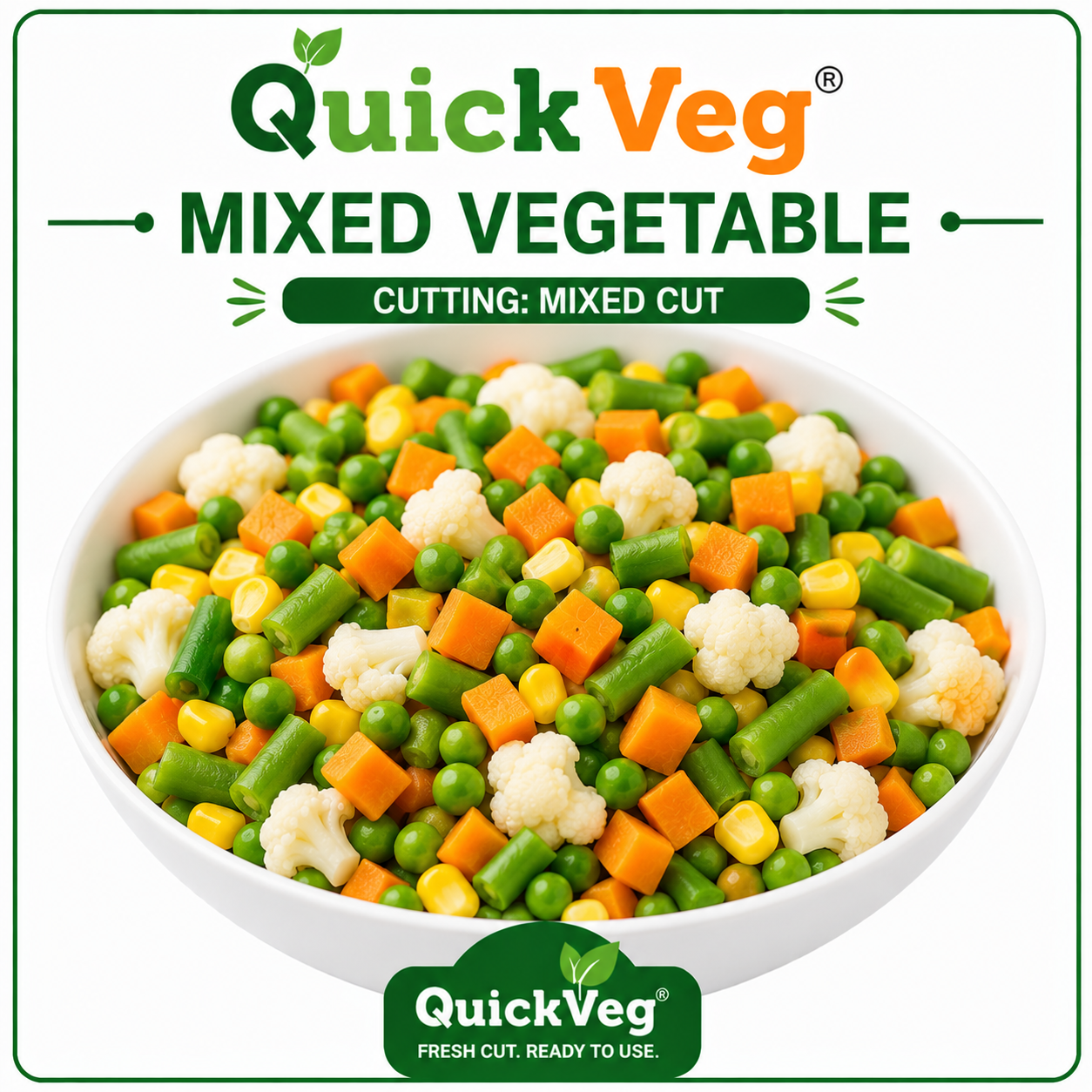 QuickVeg Mixed Vegetable – 500 GM